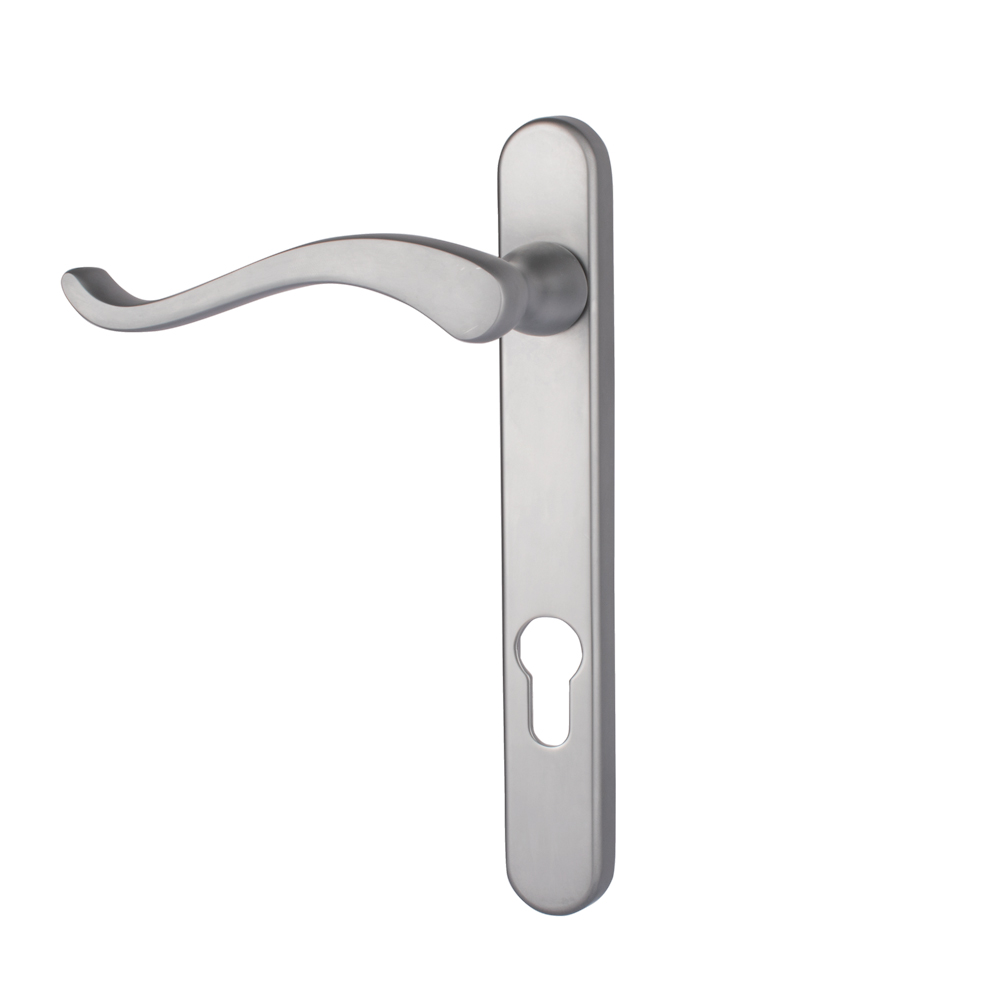 Windsor Swan Door Handle - Satin Chrome (Right Hand)